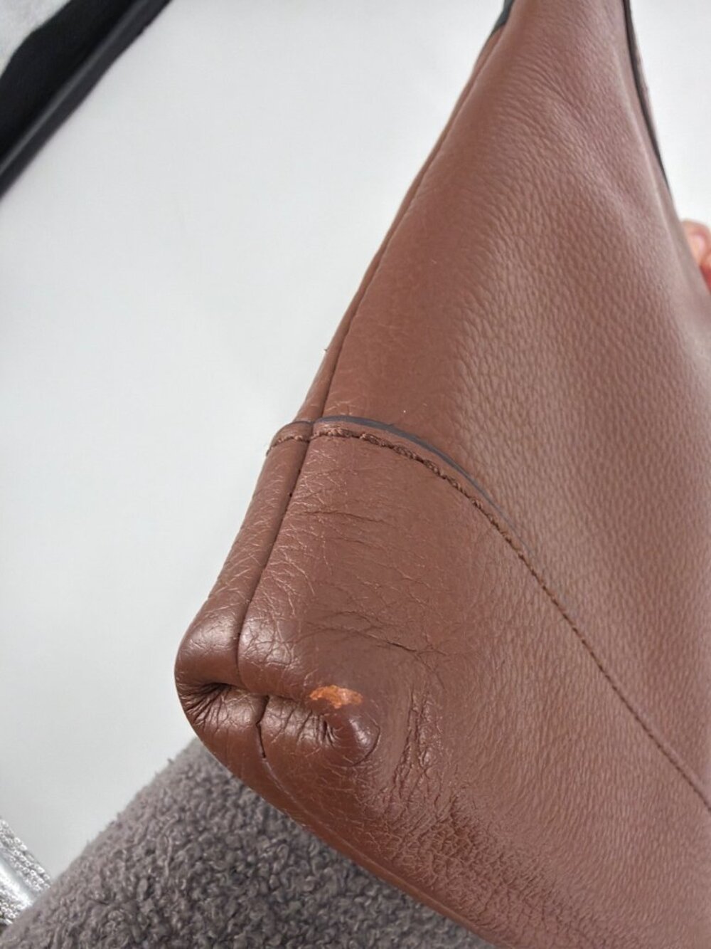 Fossil Fiona Boho Leather Color Block Crossbody Bag Inner Pockets Key Charm - Picture 5 of 7